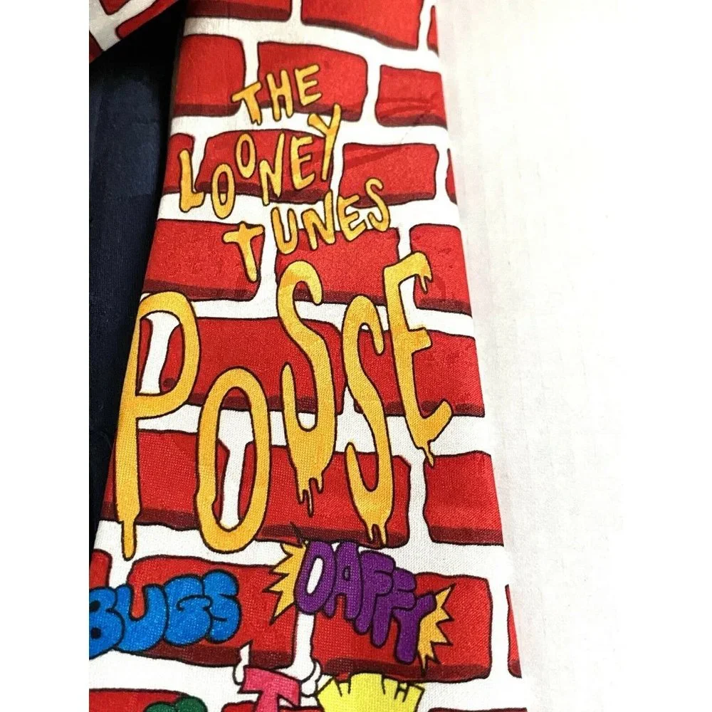Original Vintage 1993 LOONEY TUNES POSSE Mania Necktie‎